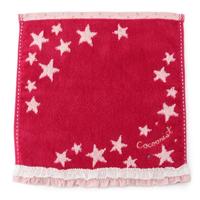 日本代购cocoonist2016秋新款红色超美星星蕾丝边面巾套头斤