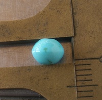 色纹 高瓷 蓝 原矿 绿松石 无优化 算珠 隔珠 飞碟珠 6.5*5