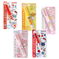 日本 Sanrio Hello Kitty 文具圆筒 笔型 轻便剪刀 随身剪刀 单把