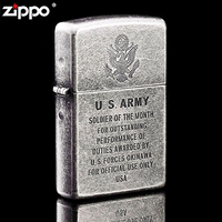 zippo正品旗舰店美国军队战争纪念版打火机zippo正版海陆空军徽章