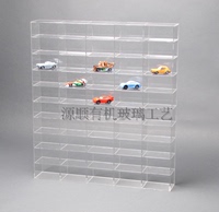 小车模收纳架 亚克力格子展示柜汽车总动员模型 1.64 50格车模展