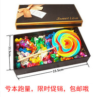 超大手工彩虹糖礼盒千纸鹤糖果创意波板糖生日情人节礼物棒棒糖