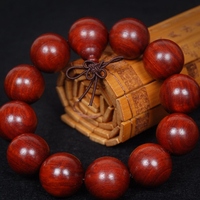 赞比亚血檀佛珠木质手串 赞比亚红檀 佛珠木质手串念珠包邮