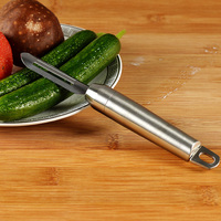 苹果土豆削皮器304不锈钢果蔬刨刀德国工艺平头直头削皮刀水果刀