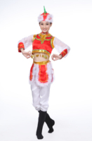少数民族辣椒帽蒙古民族演出服装女筷子舞蒙族舞蹈女式民族风女装