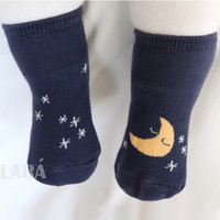 KIDS CLARA韩国进口正品月亮婴儿童袜子男女宝宝春秋防滑睡眠短袜