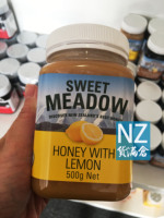 新西兰直邮代购Sweet Meadow天然柠檬蜂蜜500g