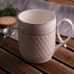 创意马克杯陶瓷杯牛奶咖啡茶水杯办公个性简约骨瓷出口欧式随手杯