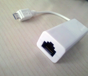 Micro USB转网线 无线网卡转接器 usb网线转换器 转RJ45网线接口