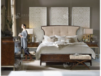 美奢廷岚高端家具定制美式实木布艺软包床新古典后现代卧室双人床