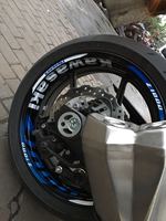 川崎摩托车轮圈贴/KAWASAKI Z1000双色轮毂贴/加宽大钢圈贴花
