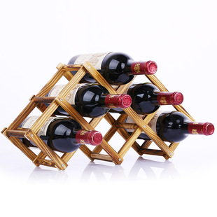 特价包邮木质红酒架摆件创意酒瓶架欧式木制葡萄酒架简易折叠酒架