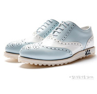16秋冬韩国代购高端高尔夫品牌球鞋女士款纯手工制造golf牛皮鞋子