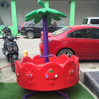 幼儿园转椅儿童手推蘑菇大象雨伞卡通室内外塑料旋转木马游乐设备