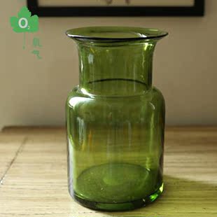 【美式艺术花瓶】客厅家居软装饰品摆件地中海风格玻璃器皿插花器