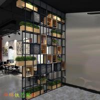铁艺植物架创意办公室餐厅格子铁架子绿植室内隔断屏风花架