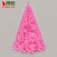圣诞树180CM/1.8米粉红色加密圣诞树 圣诞节家居装饰用品