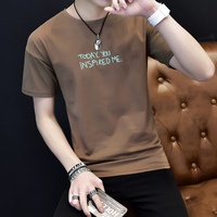 青少年韩版修身短袖T恤10元以下男装衣服9.9元包邮领款学生打底衫