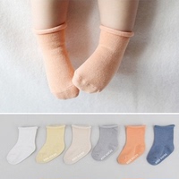 0-4儿童短袜男女童宝宝婴幼儿袜子韩版纯色薄款袜子夏春秋儿童袜