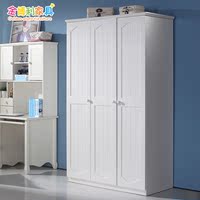 韩式白色衣柜 套房卧室衣橱储物柜收纳柜立柜 家用二门三门衣柜