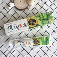 现货 韩国LG竹盐牙膏加强天然植物配方止血护牙龈牙齿 160g
