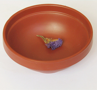包邮紫砂餐具中式5寸朱泥碗饭碗 湘家特色农家红陶蒸碗钵饭碗套装
