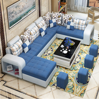 现代正品客厅U型组合沙发欧式简约大小户型可拆洗高档布艺沙发