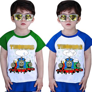 儿童体恤男童托马斯短袖 夏季幼儿园半袖童装 纯棉半袖T恤潮