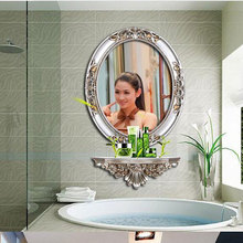 欧式镜子壁挂浴室镜化妆镜卫生间镜子梳妆镜厕所镜子装饰镜子田园