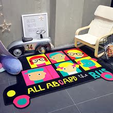 韩国创意卡通汽车造型地垫宝宝爬爬垫儿童房游戏垫居家地垫瑜伽垫