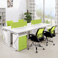 贵阳办公家具4人位职员办公桌子组合屏风工位简约现代2人位办公桌