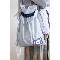 CINGSTUDIO原创独立设计师品牌 条纹环保袋购物袋帆布 单肩手提