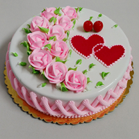 大美新款仿真生日蛋糕模型婚礼蛋糕庆典模型水果塑胶奶油双心包邮
