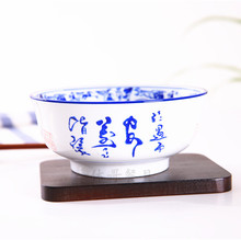 青花瓷拉面碗日式家用碗牛肉拉面碗羊肉粉碗味千拉面碗陶瓷斗笠