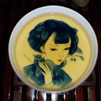 景德镇手绘青花瓷人物品茗杯 陶瓷茶盏 精品茶具套装 美女杯 茶杯