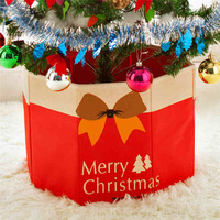 圣诞树装饰品约30x36cm无纺布圣诞树脚盒 圣诞树裙 圣诞树底装饰