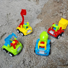 包邮Q版惯性工程车玩具男孩挖掘机搅拌机耐摔小车工程车3-6岁礼物