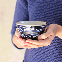 日本马场商店 波佐见烧 陶瓷小碗茶碗饭碗 丸纹 菊纹 麻纹