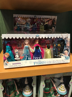 上海迪士尼 冰雪奇缘艾莎女王安娜公主换装娃娃套装 儿童玩具
