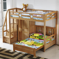 上下床儿童床家具组合床上下铺高架梯柜床双层子母床母子床高低床