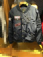 MLB棒球服正品代购 16秋冬新款NY黑色多标03男女外套41533.41733