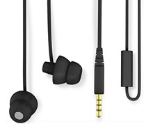 耳机入耳式 小米苹果华为通用型线控有麦隔音耳机耳塞 硅胶