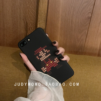 苹果6s手机壳超级玛丽iphone7 plus磨砂硬壳卡通游戏拼图6plus