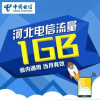 特价 邯郸电信1G流量 河北省内1g 1024M 河北电信流量1g 当月有效