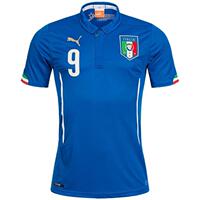 意大利国家队带原版印号9号球衣足球服巴神巴洛特利思考人生的他