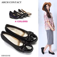 ARCH CONTACT日本春夏坡跟厚底松糕跟豹纹单鞋百搭通勤舒适女鞋