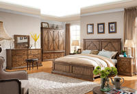 欧原家居 美式实木双人床 进口白蜡木大床可配套全屋家具 PB新品