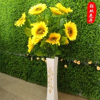 创意大型绢花假花 仿真花向日葵太阳花 客厅卧室落地装饰摆放花卉