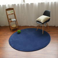 日式珊瑚绒圆地毯满铺现代简约茶几沙发吊篮电脑椅地垫门垫卧室毯