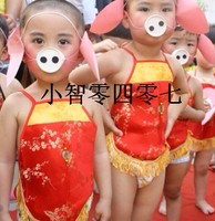 六一儿童肚兜演出服幼儿园儿童演出服肚兜套装男女童表演服舞蹈服